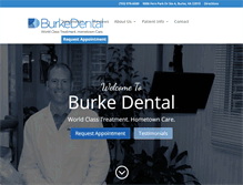 Tablet Screenshot of burkedental.com